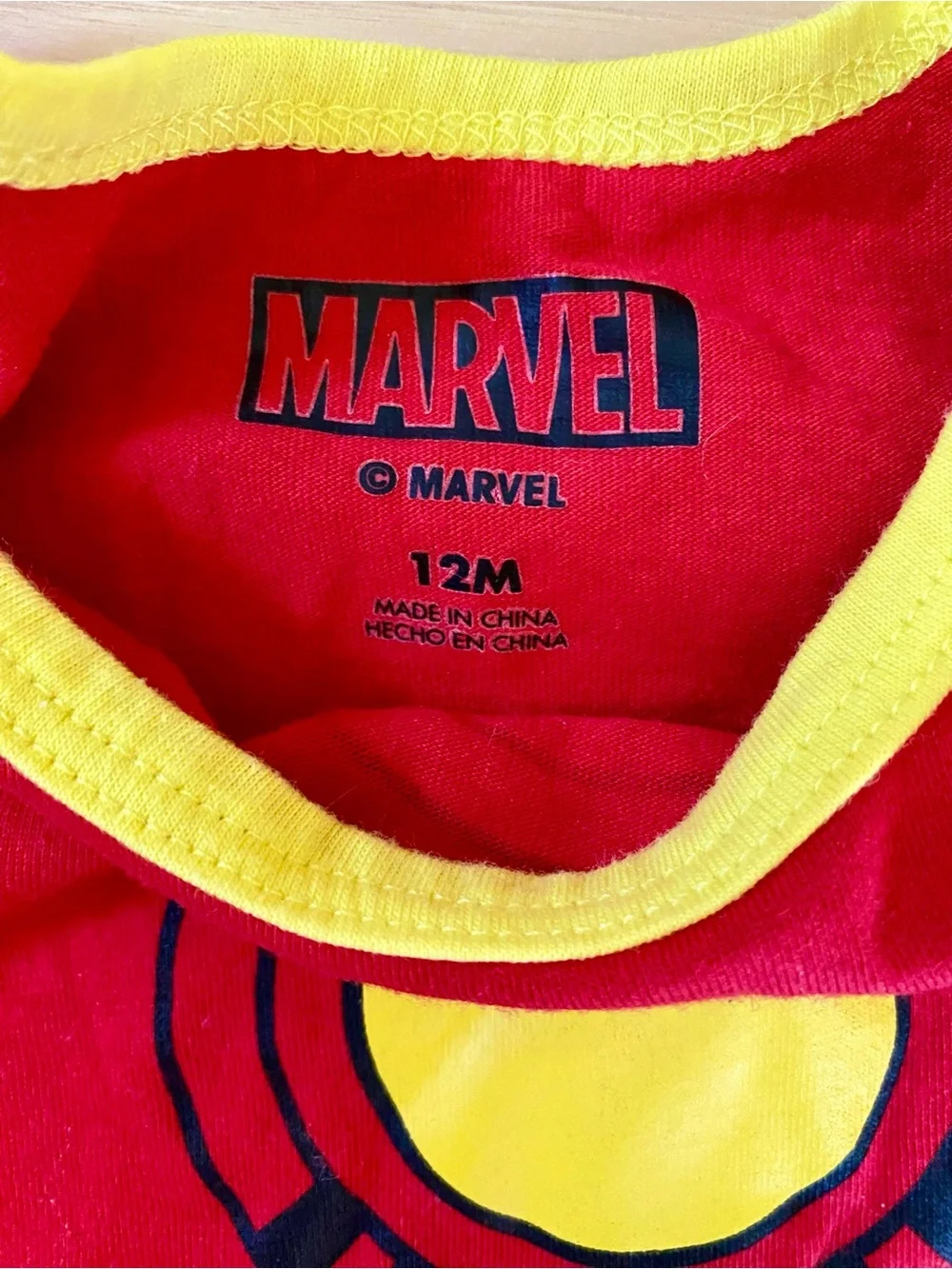 Marvel Ironman Infant Bodysuit 12 months